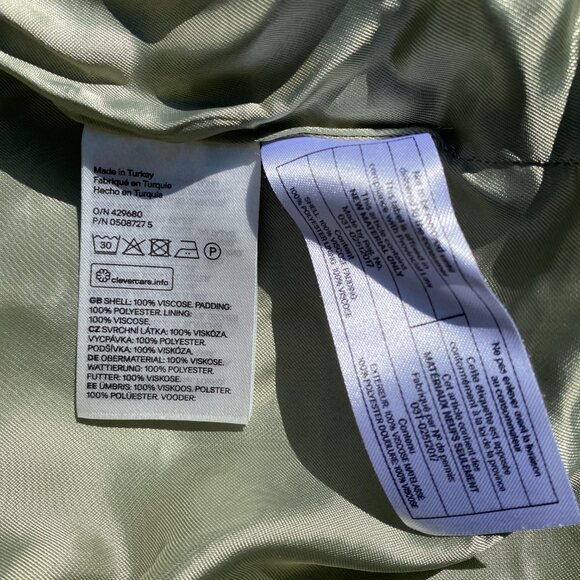 H&M | Green Multi Wrap Jacket | Size 8 |  Rare Find - Picture 11 of 11